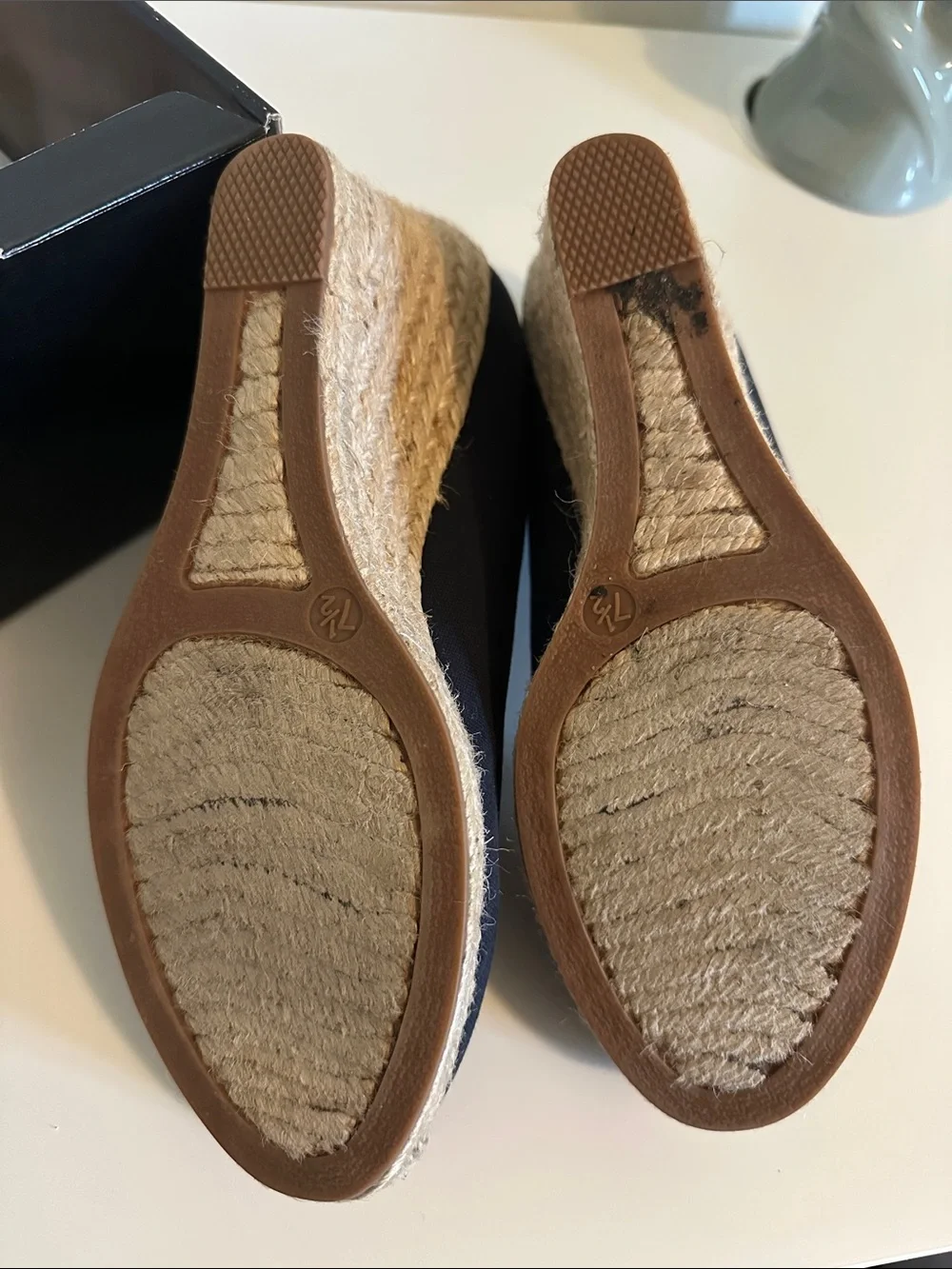 J. Crew Factory Canvas Navy Espadrilles